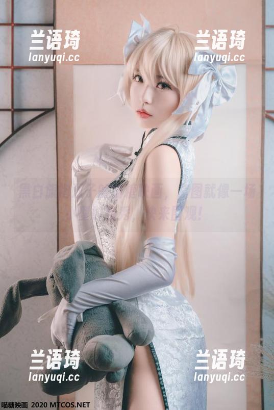 黑白旗袍双子的喵糖映画，套图就像一场小型时装秀，快来围观！